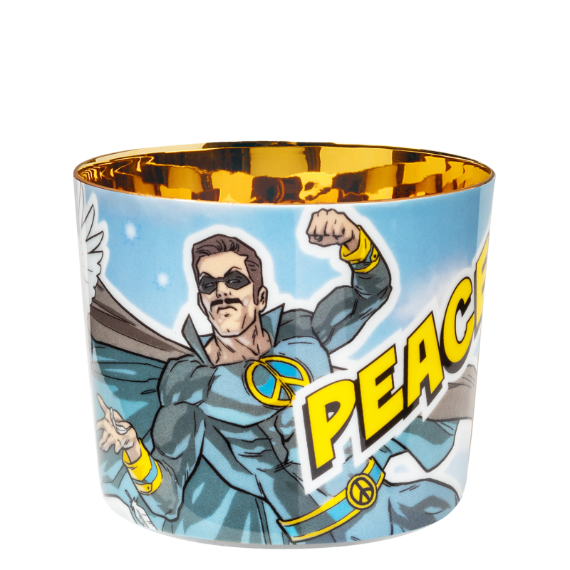 Champagnerbecher "Peace Man"